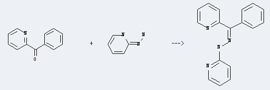 2-Benzoylpyridine can react with 2-hydrazino-pyridine to produce N-(phenyl-pyridin-2-yl-methylene)-N'-pyridin-2-yl-hydrazine